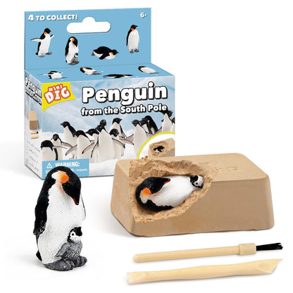 Children's Educational Exploration Penguin DIY Toy for Digging and Discovering