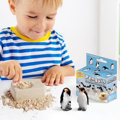 Children's Educational Exploration Penguin DIY Toy for Digging and Discovering