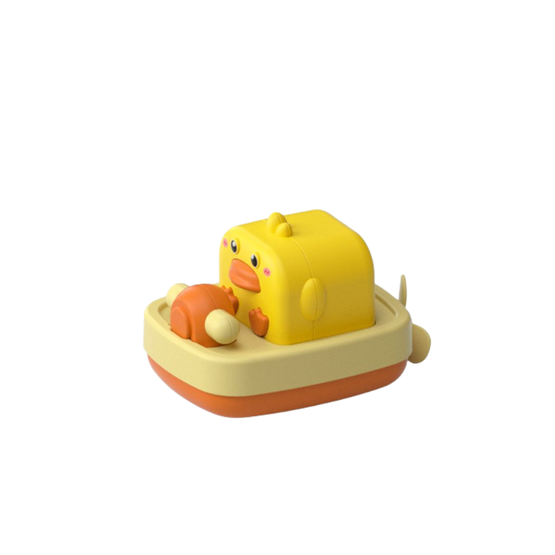 Geometric Small Animal Bath Toy for Children with Wind-Up Chain