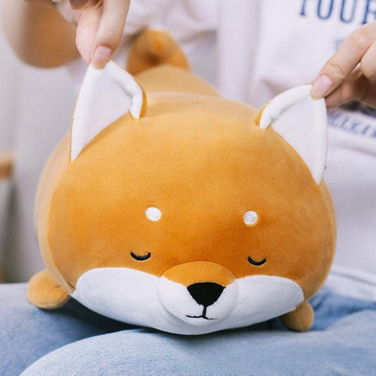 Cute Plush Corgi Pillow - Adorable Stuffed Animal for Cuddling and Lounging