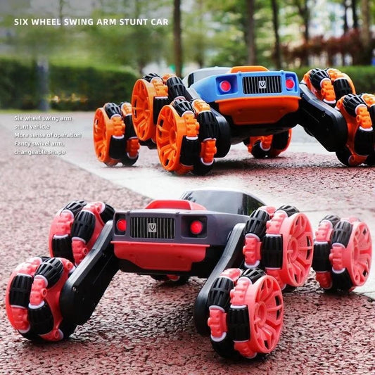 Six-Wheel Remote Control Transforming Stunt Off-Road Climbing Vehicle