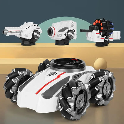 Gesture-Sensing Remote Control Mech Tank that Can Launch Water Bombs and is Equipped with 4WD for Off-Road