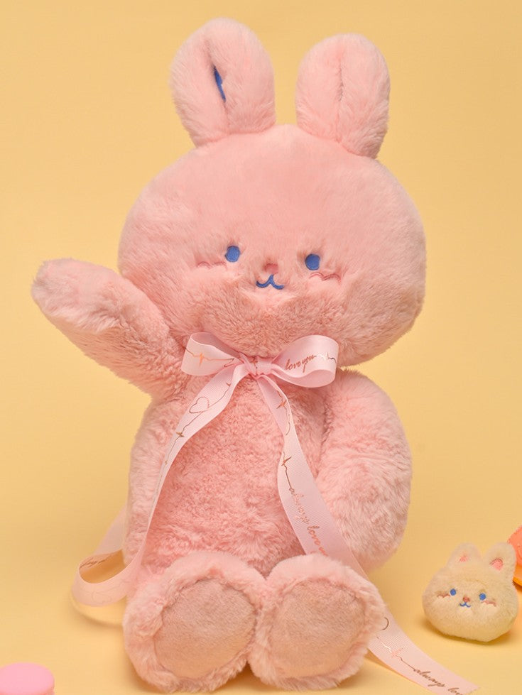 Little White Rabbit Plush Toy Sleep Companion Doll Stuffed Animal Pillow