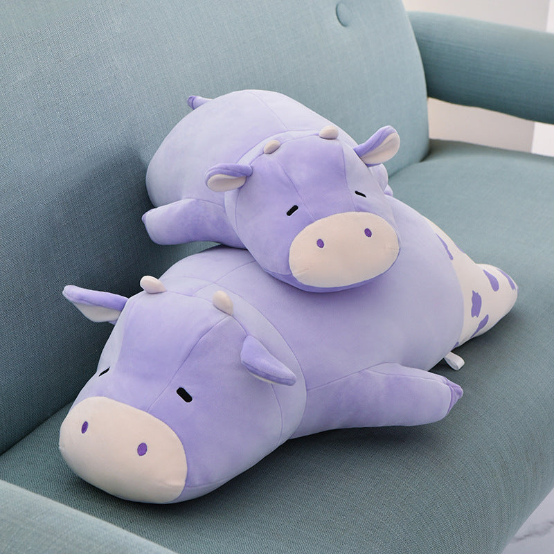 Lulu Cow Plush Toy Sleep Companion Ultra-Soft Bed Pillow