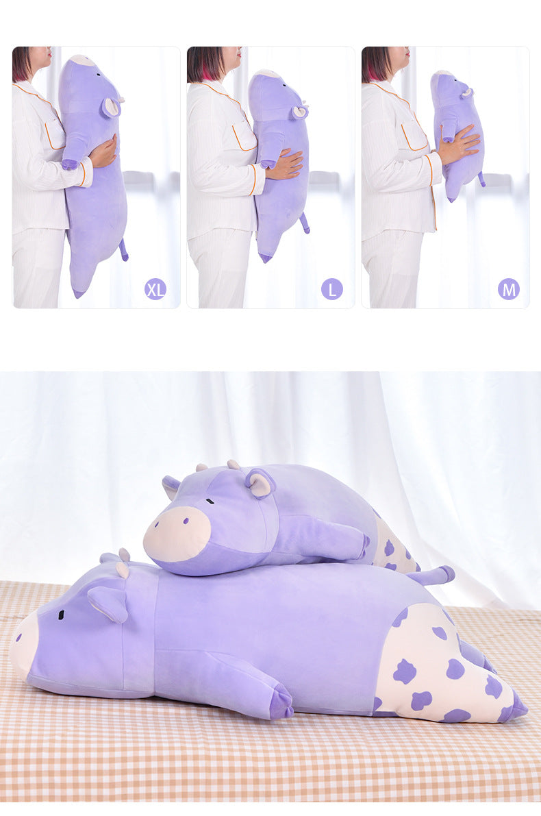 Lulu Cow Plush Toy Sleep Companion Ultra-Soft Bed Pillow