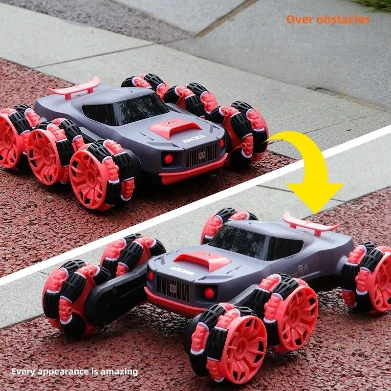 Six-Wheel Remote Control Transforming Stunt Off-Road Climbing Vehicle