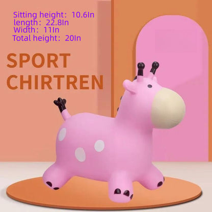 Non-Toxic Rubber Children's Inflatable Bouncing Horse Toy