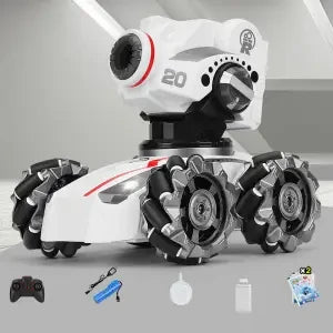 Gesture-Sensing Remote Control Mech Tank that Can Launch Water Bombs and is Equipped with 4WD for Off-Road