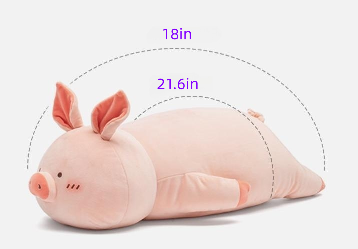 Adorable Pig Plush Toy for Girls Sleep Companion Pillow Cute Soothing Stuffed Animal Plush Toy