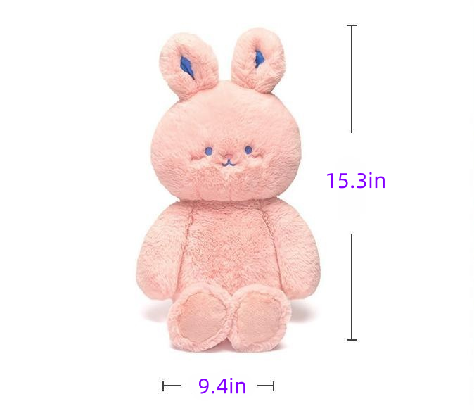 Little White Rabbit Plush Toy Sleep Companion Doll Stuffed Animal Pillow