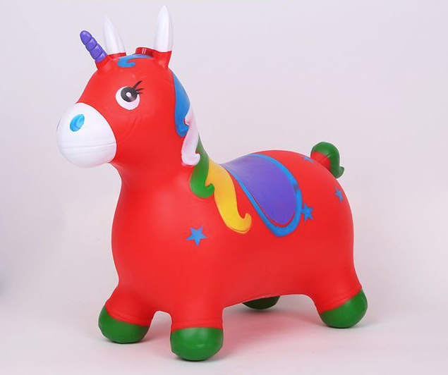 Non-Toxic Rubber Children's Inflatable Bouncing Horse Toy